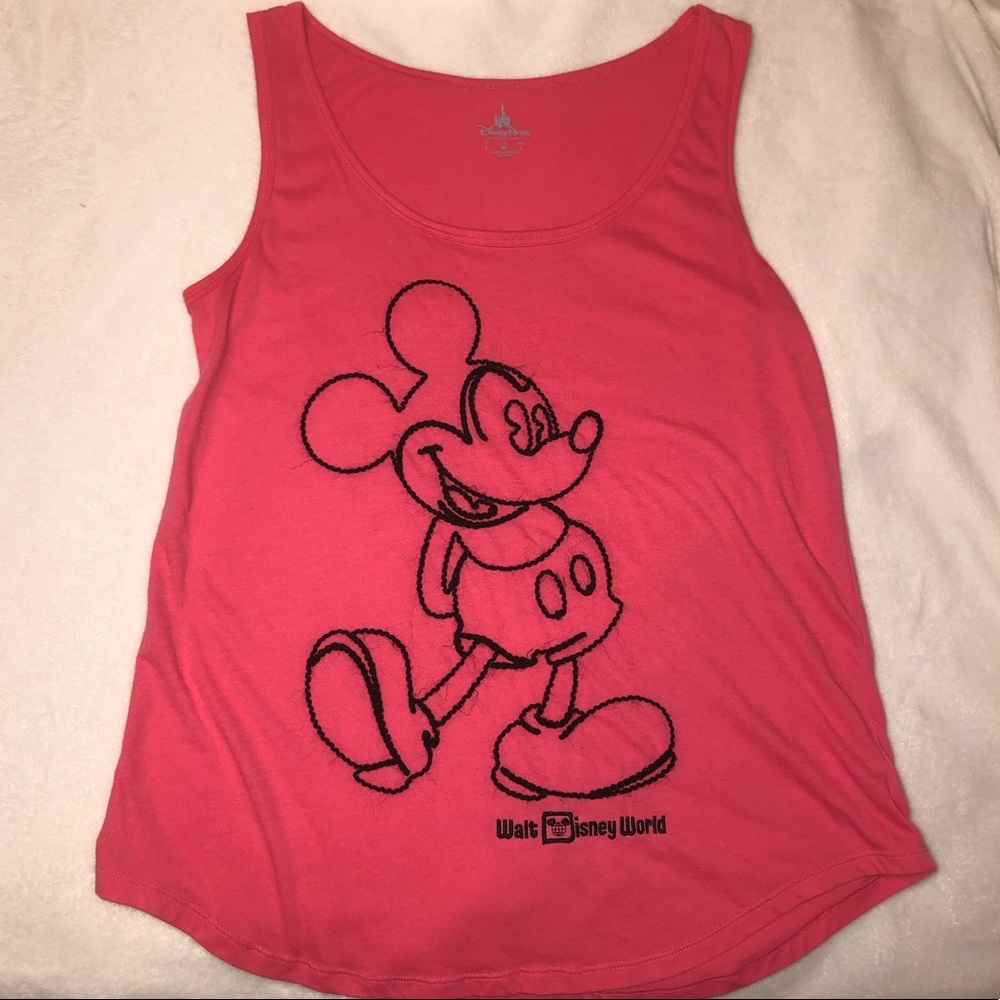 Authentic Disney Parks Mickey Mouse Pink Tank Top